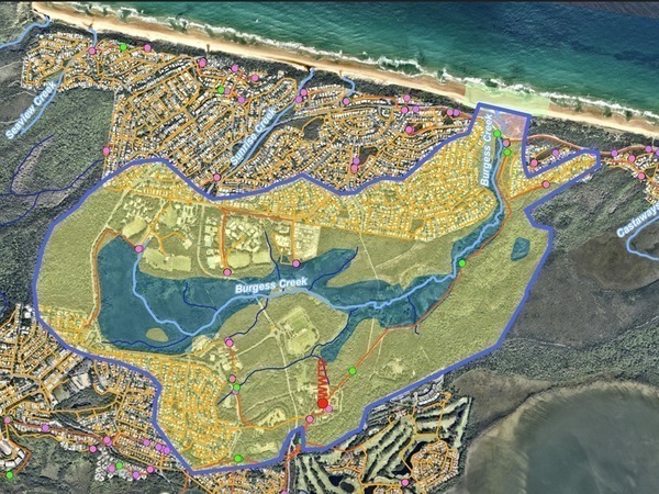 Burgess Creek Catchment - Upper, Wetlands, Lower and Mouth